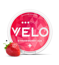 На зображенні показано баночку
 VELO Strawberry Ice 10 mg