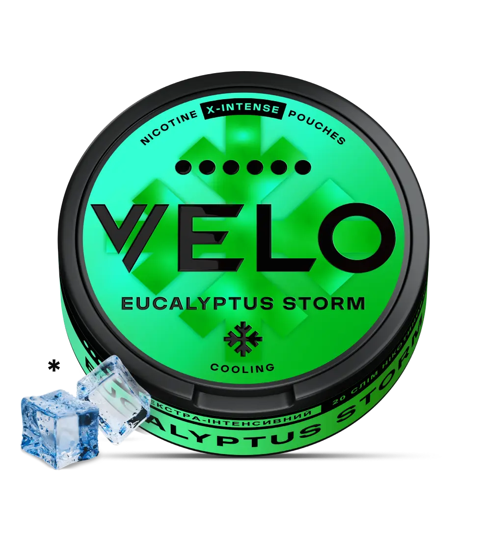 VELO Eucalyptus Storm 17 mg • Купити паучі в Києві та Україні